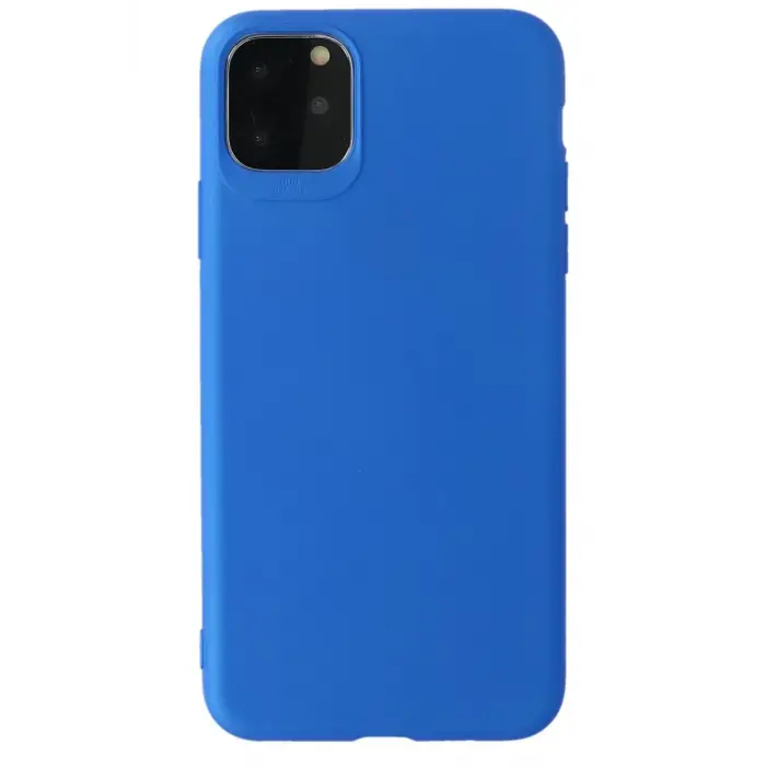 Newface Apple iPhone 11 Pro Max Kılıf First Silikon - Mavi
