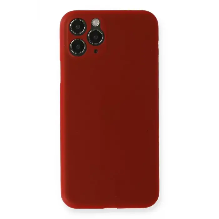 Newface Apple iPhone 11 Pro Max Kılıf PP Ultra İnce Kapak - Kırmızı