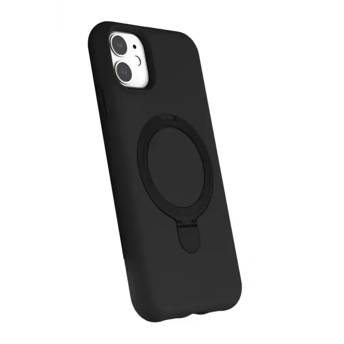 Newface Apple iPhone 11 Regal Magsafe Standlı Kapak - Siyah