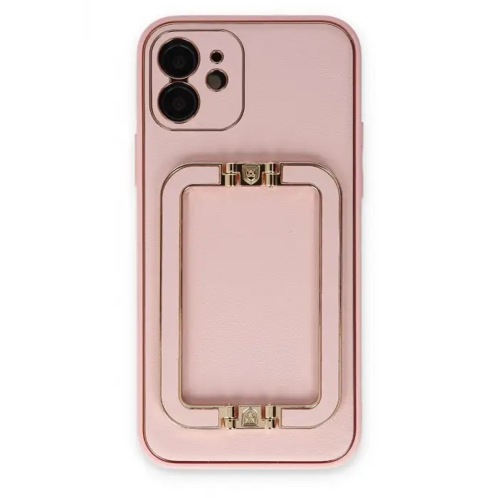 Newface Apple iPhone 12 Kılıf Coco Elit Kapak - Pembe