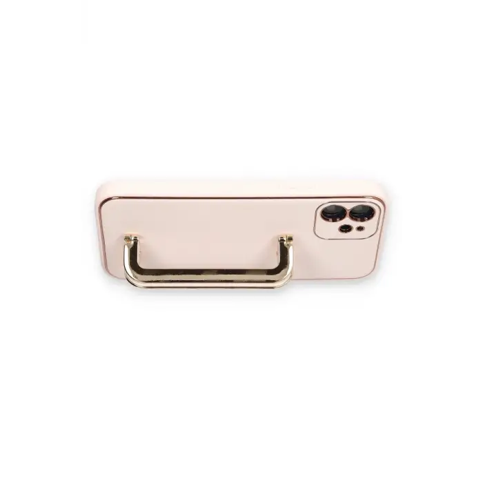 Newface Apple iPhone 12 Kılıf Coco Elit Kapak - Pudra