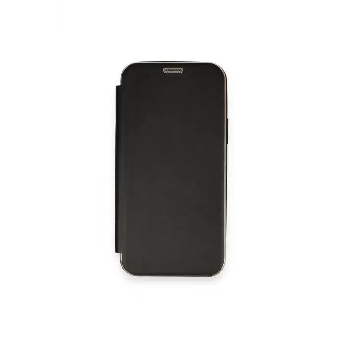 Newface Apple iPhone 12 Kılıf Dolpin Kapaklı - Siyah