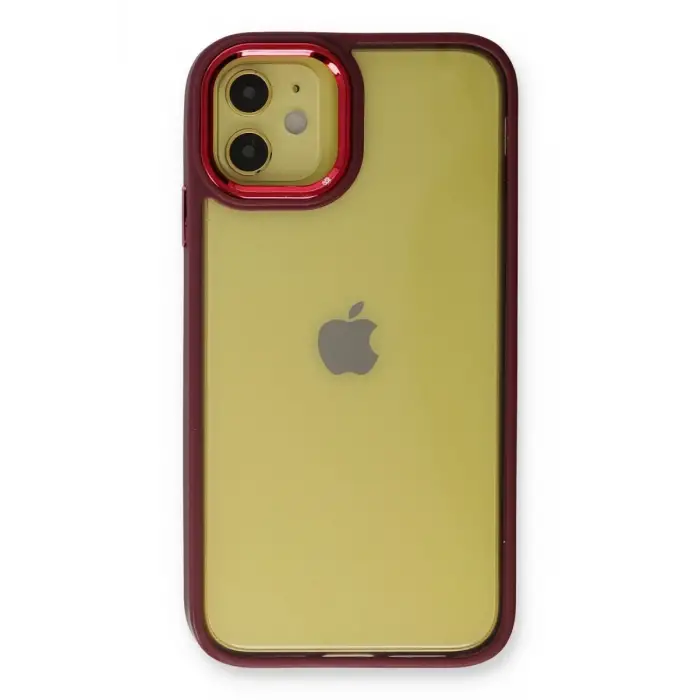 Newface Apple iPhone 12 Kılıf Dora Kapak - Kırmızı