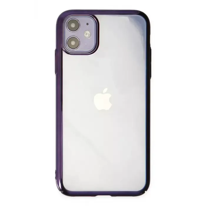 Newface Apple iPhone 12 Kılıf Element Silikon - Mor