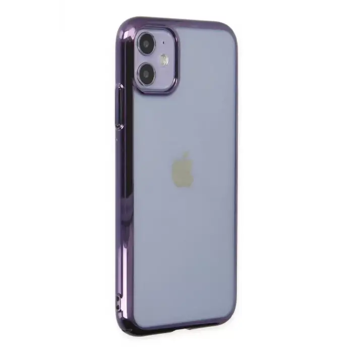 Newface Apple iPhone 12 Kılıf Element Silikon - Mor