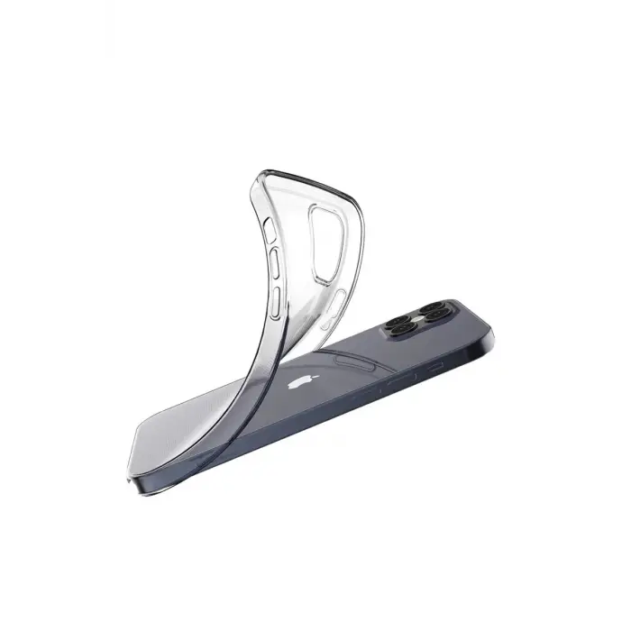 Newface Apple iPhone 12 Kılıf Lüx Şeffaf Silikon