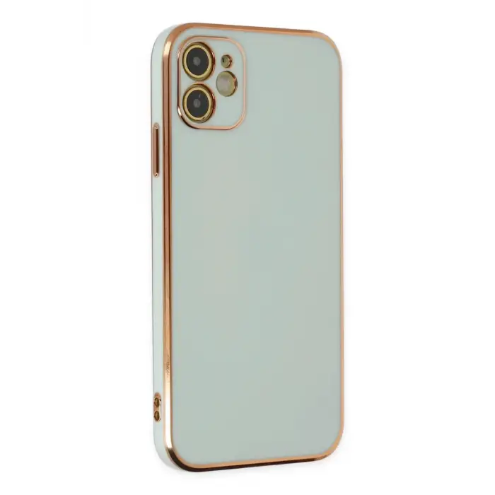 Newface Apple iPhone 12 Kılıf Volet Silikon - Açık Yeşil