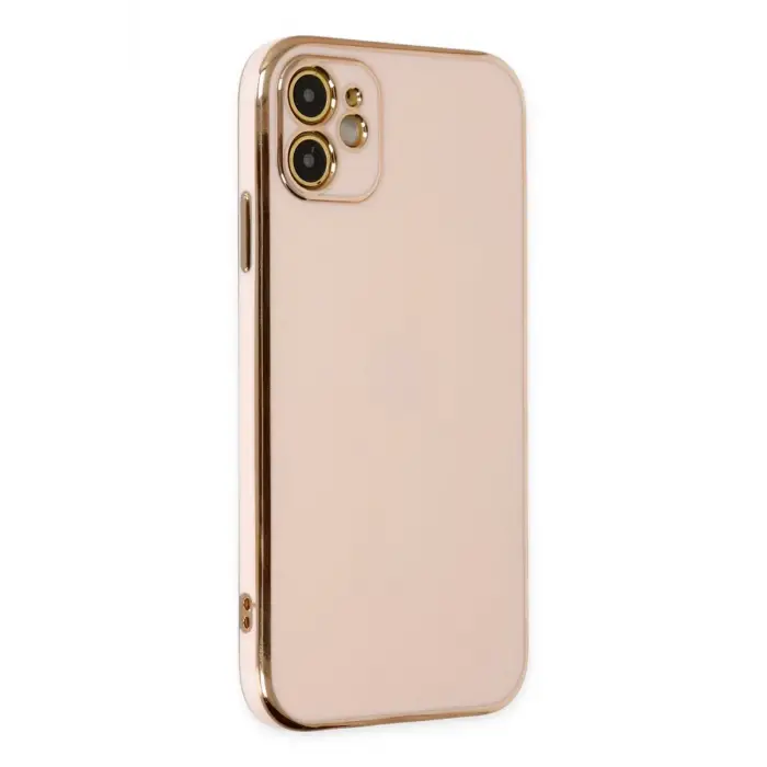 Newface Apple iPhone 12 Kılıf Volet Silikon - Pembe