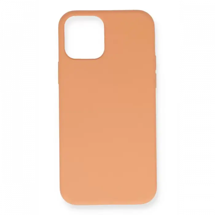 Newface Apple iPhone 12 Mini Kılıf Nano içi Kadife Silikon - Turuncu