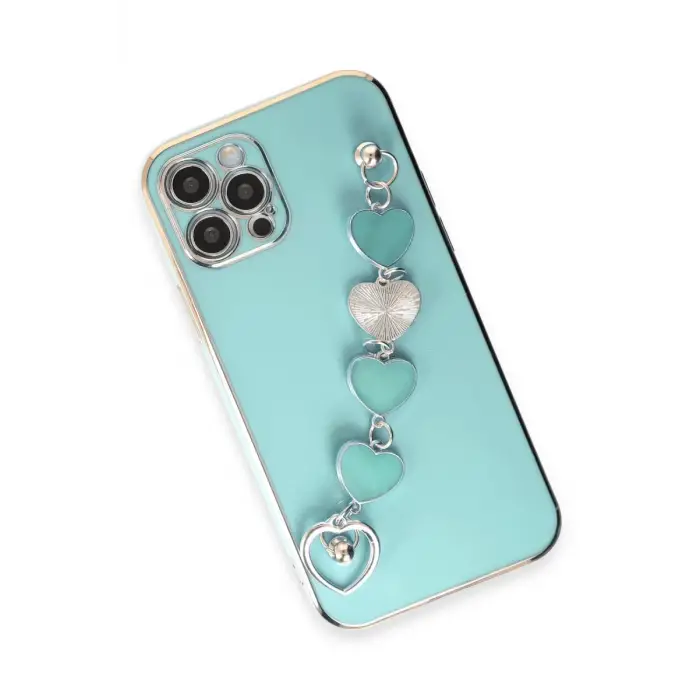Newface Apple iPhone 12 Pro Kılıf Esila Silikon - Su Yeşili