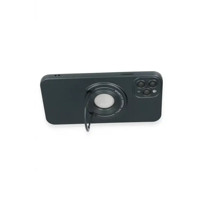 Newface Apple iPhone 12 Pro Kılıf Lukka Magneticsafe Kapak - Koyu Yeşil