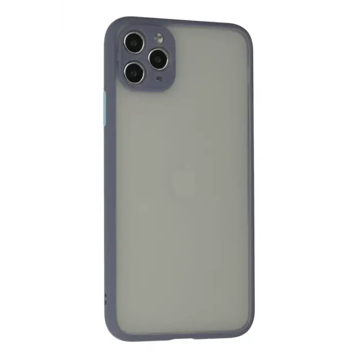Newface Apple iPhone 12 Pro Kılıf Montreal Silikon Kapak - Gri