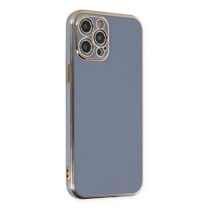 Newface Apple iPhone 12 Pro Kılıf Volet Silikon - Mavi