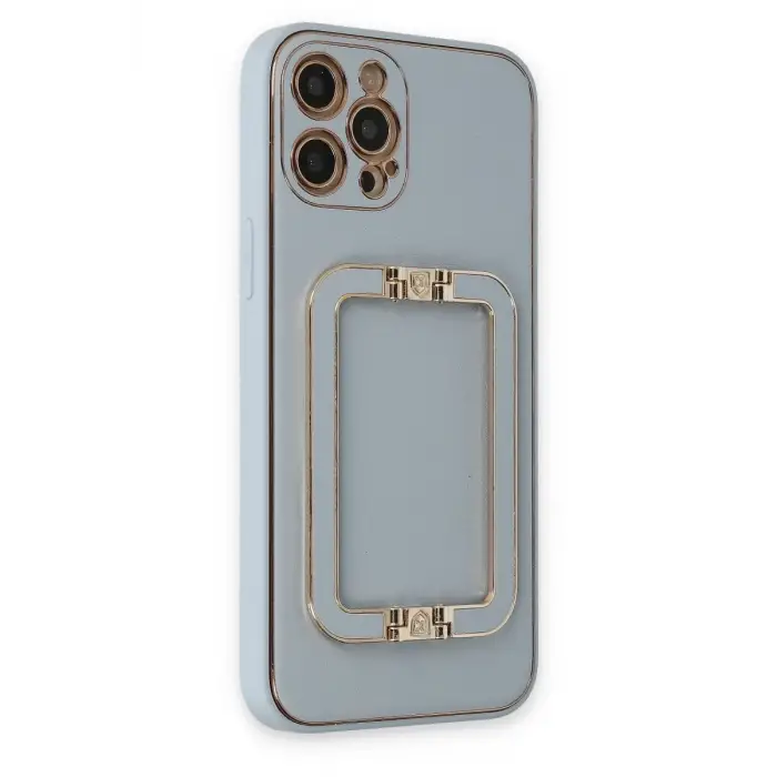 Newface Apple iPhone 12 Pro Max Kılıf Coco Elit Kapak - Turkuaz