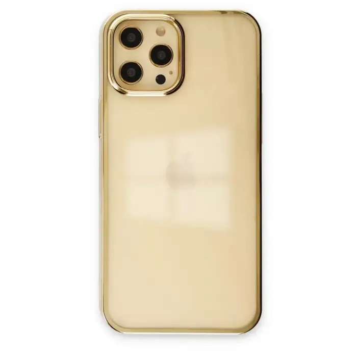 Newface Apple iPhone 12 Pro Max Kılıf Element Silikon - Gold