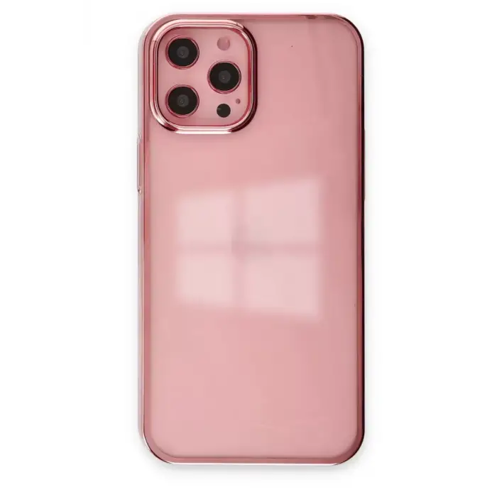 Newface Apple iPhone 12 Pro Max Kılıf Element Silikon - Pembe