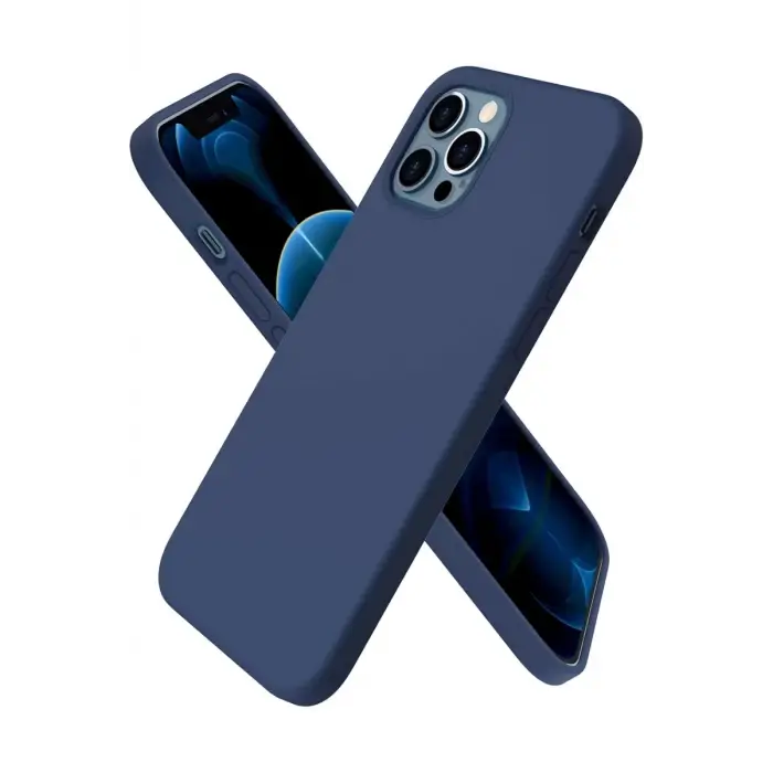 Newface Apple iPhone 12 Pro Max Kılıf First Silikon - Lacivert