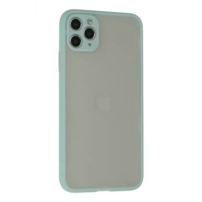Newface Apple iPhone 12 Pro Max Kılıf Montreal Silikon Kapak - Turkuaz
