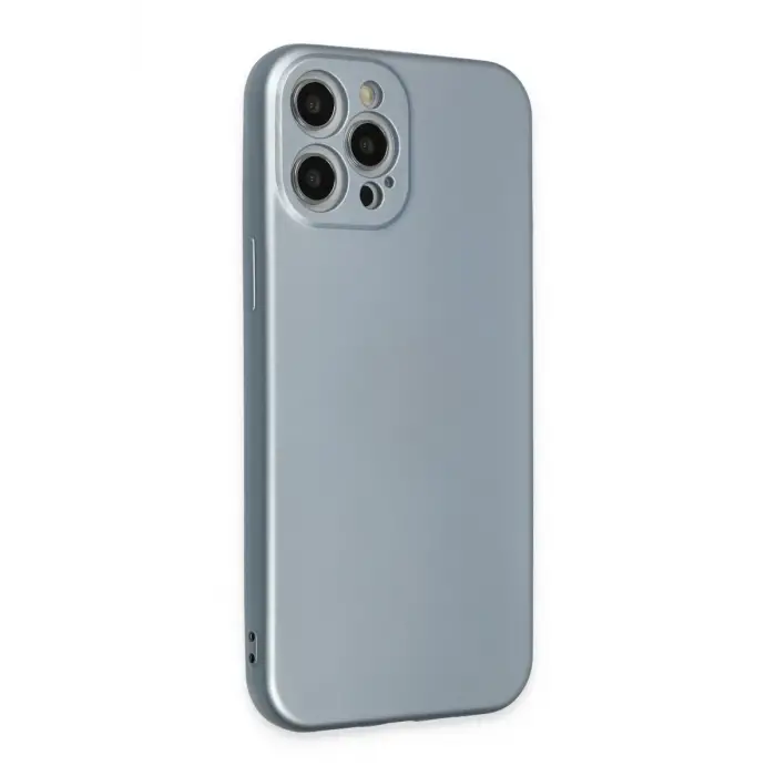Newface Apple iPhone 12 Pro Max Kılıf Nano içi Kadife Silikon - Sky Blue