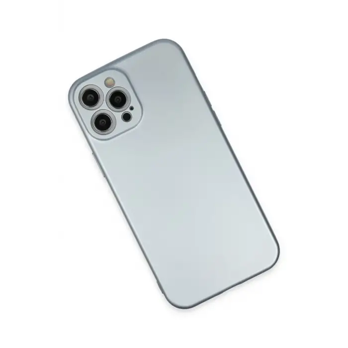 Newface Apple iPhone 12 Pro Max Kılıf Nano içi Kadife Silikon - Sky Blue