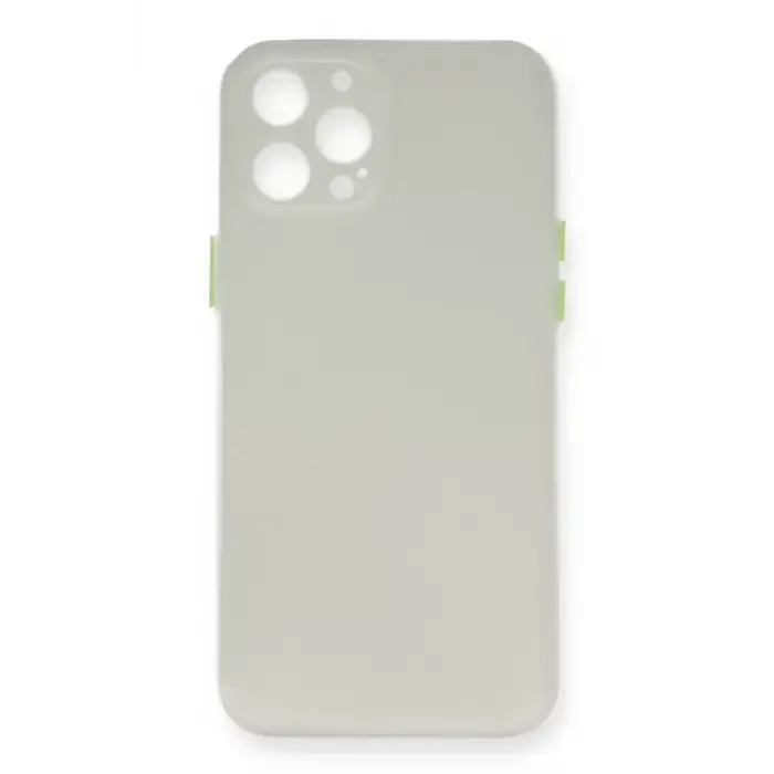 Newface Apple iPhone 12 Pro Max Kılıf PP Ultra İnce Kapak - Beyaz