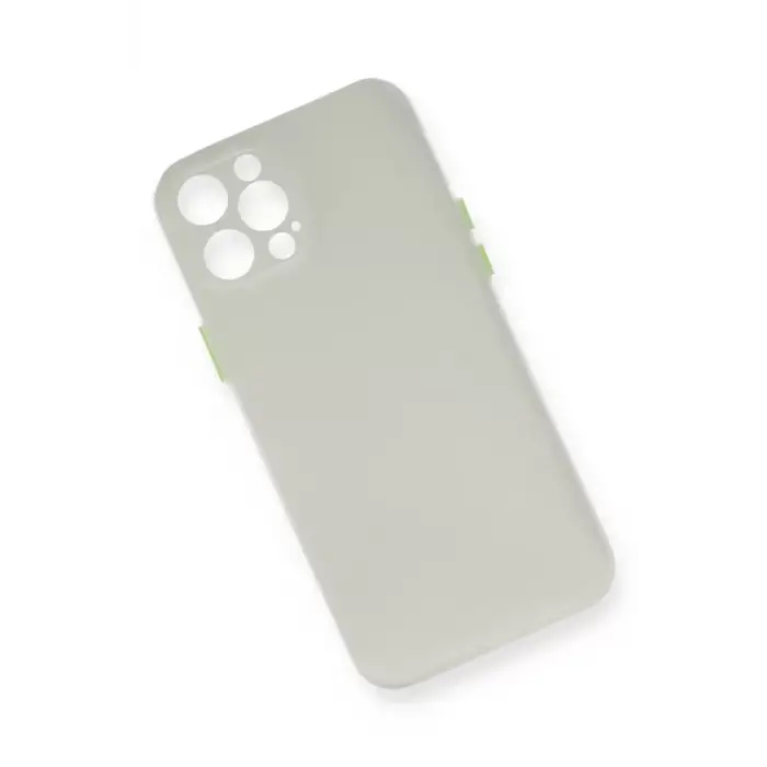 Newface Apple iPhone 12 Pro Max Kılıf PP Ultra İnce Kapak - Beyaz