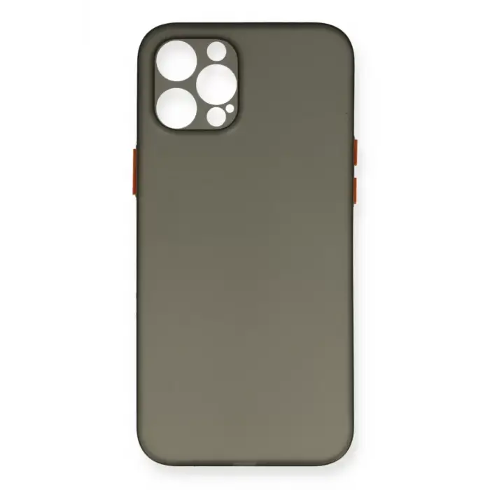 Newface Apple iPhone 12 Pro Max Kılıf PP Ultra İnce Kapak - Gri