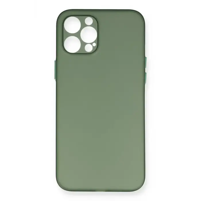 Newface Apple iPhone 12 Pro Max Kılıf PP Ultra İnce Kapak - Yeşil