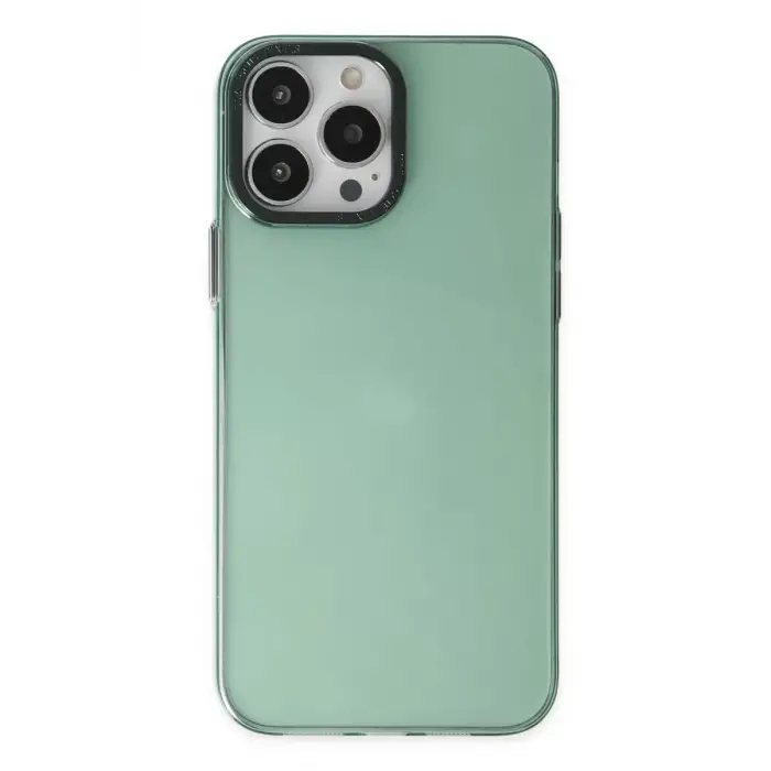 Newface Apple iPhone 13 Pro Kılıf Anka PC Sert Metal Kapak - Yeşil