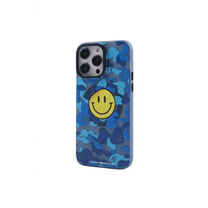 Newface Apple iPhone 13 Pro Kılıf Apollo Magneticsafe Desenli Kapak - Apollo Mavi - 1