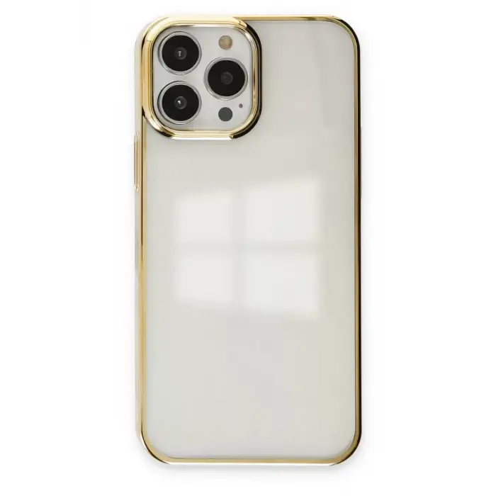 Newface Apple iPhone 13 Pro Kılıf Element Silikon - Gold