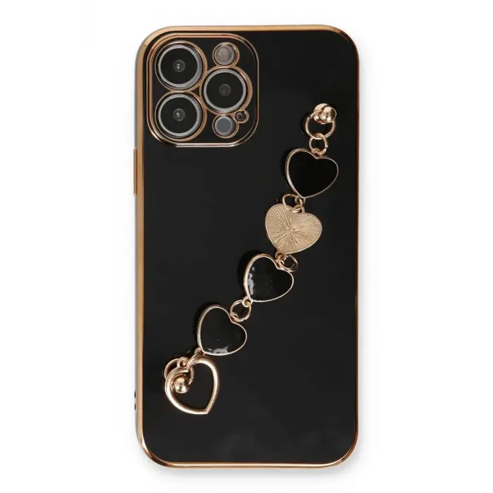 Newface Apple iPhone 13 Pro Kılıf Esila Silikon - Siyah