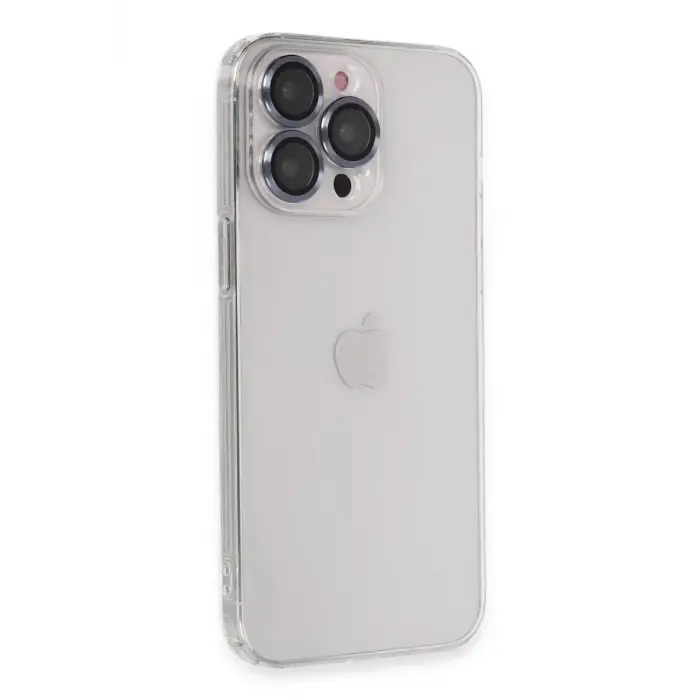 Newface Apple iPhone 13 Pro Kılıf Luko Lens Silikon - Sierra Blue