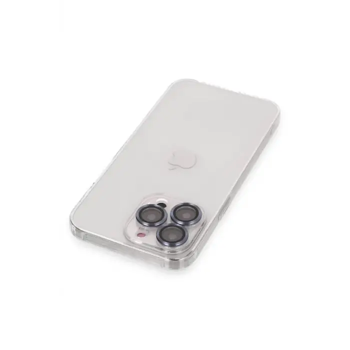 Newface Apple iPhone 13 Pro Kılıf Luko Lens Silikon - Sierra Blue