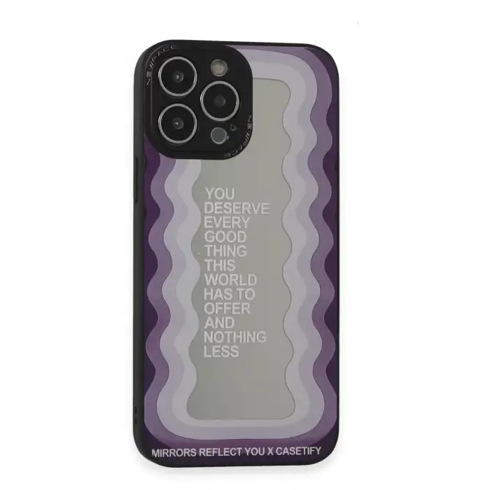 Newface Apple iPhone 13 Pro Kılıf Mirror Desenli Kapak - Mirror - 5