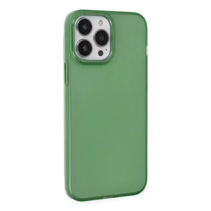 Newface Apple iPhone 13 Pro Kılıf Modos Metal Kapak - Koyu Yeşil