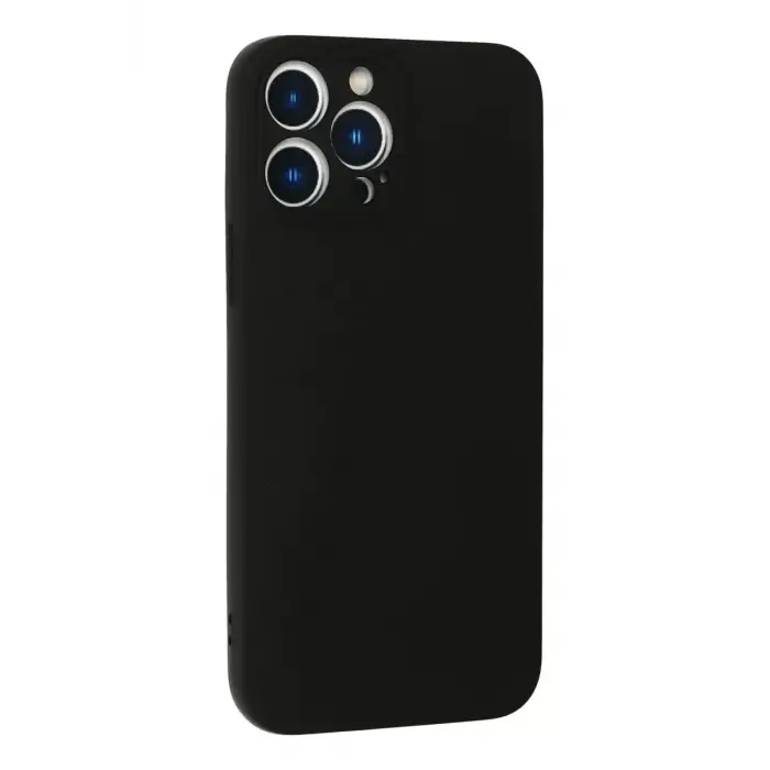 Newface Apple iPhone 13 Pro Kılıf Nano içi Kadife Silikon - Siyah