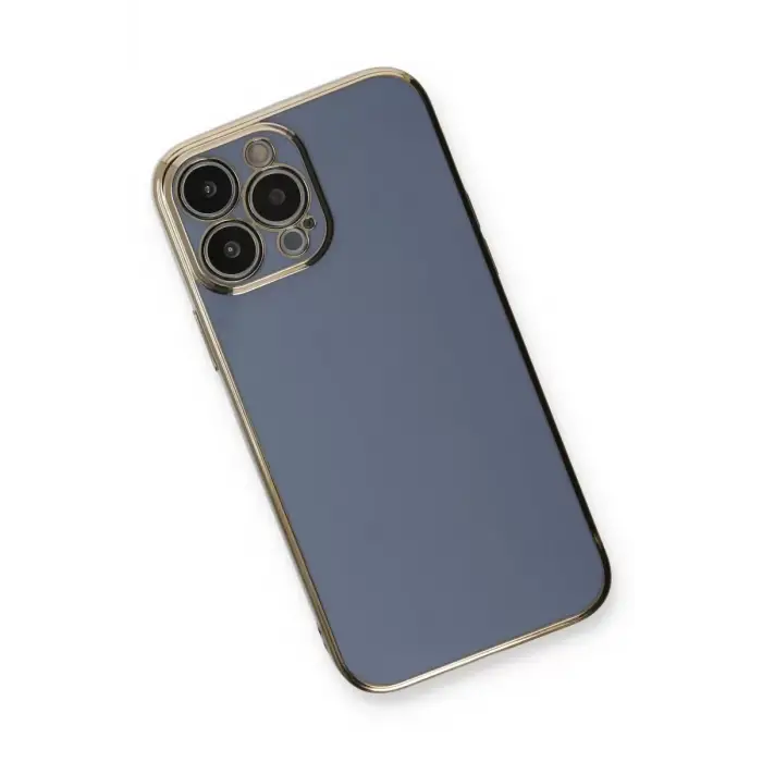 Newface Apple iPhone 13 Pro Kılıf Volet Silikon - Mavi