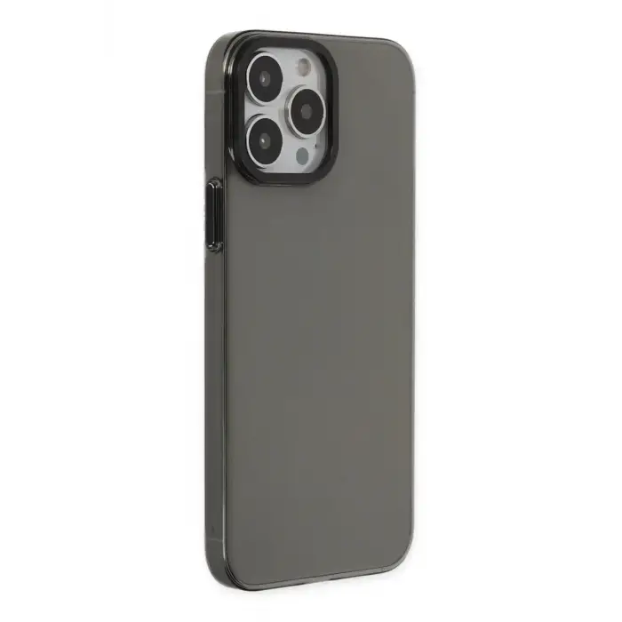 Newface Apple iPhone 13 Pro Max Kılıf Anka PC Sert Metal Kapak - Siyah
