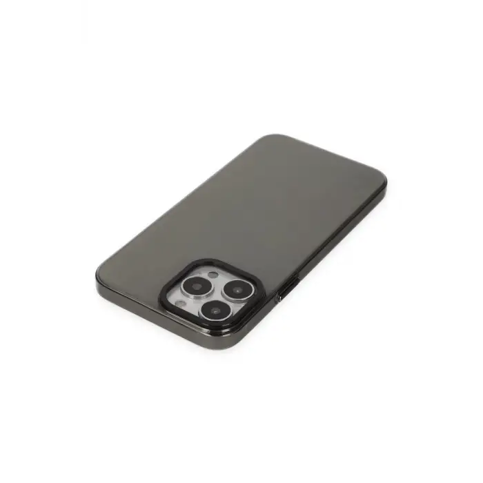 Newface Apple iPhone 13 Pro Max Kılıf Anka PC Sert Metal Kapak - Siyah