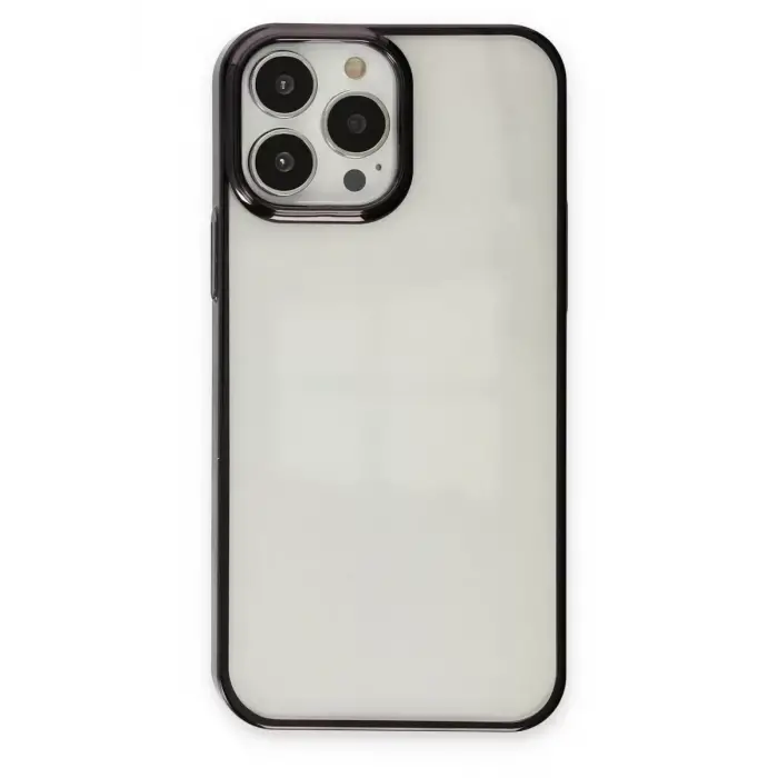 Newface Apple iPhone 13 Pro Max Kılıf Element Silikon - Siyah
