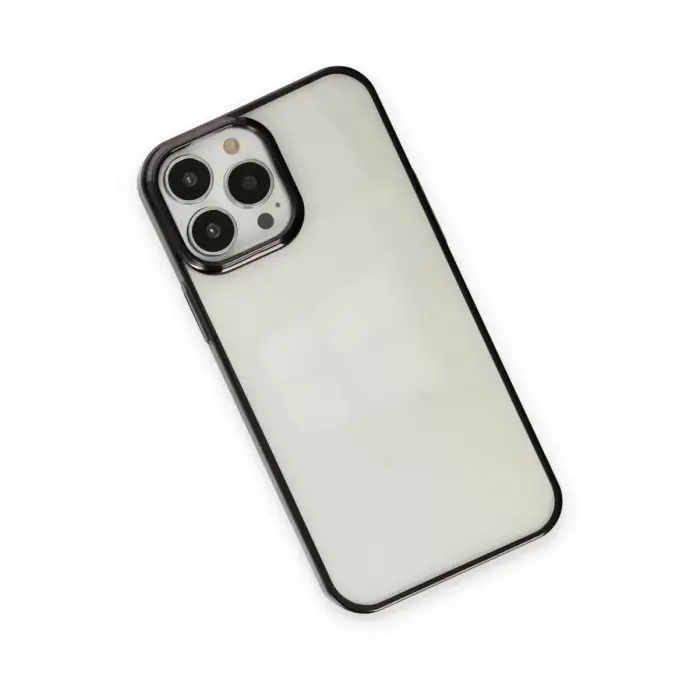 Newface Apple iPhone 13 Pro Max Kılıf Element Silikon - Siyah