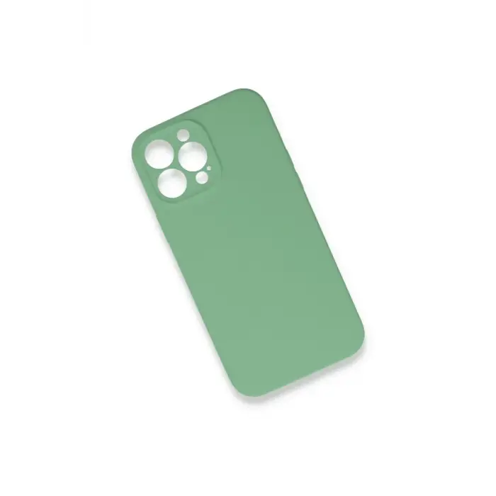 Newface Apple iPhone 13 Pro Max Kılıf Lansman Legant Silikon - Yeşil