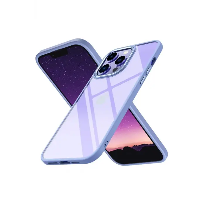 Newface Apple iPhone 13 Pro Max Kılıf Power Silikon - Lila