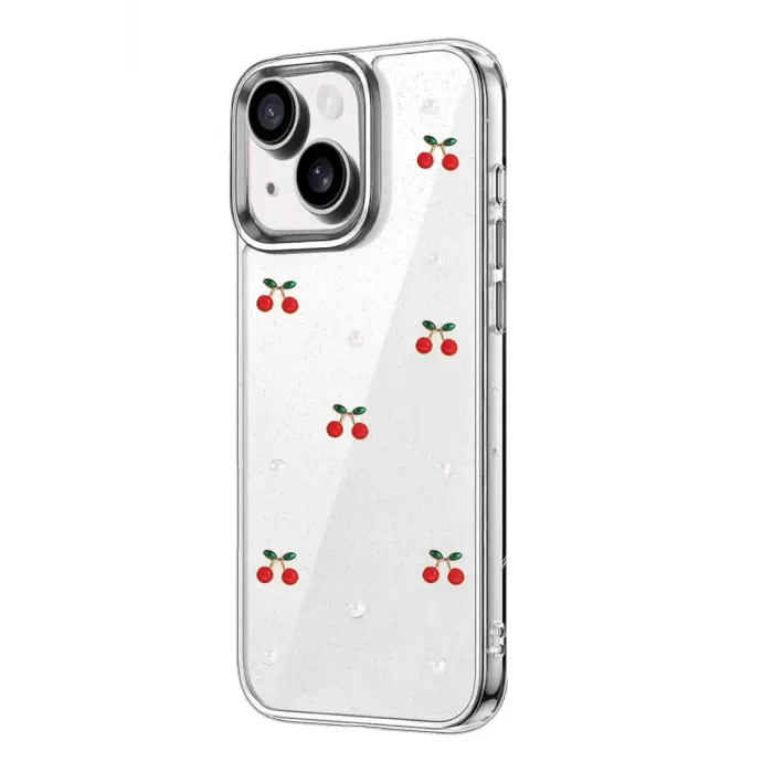 Newface Apple iPhone 14 Fiyonk Desenli Kapak - Desen 9