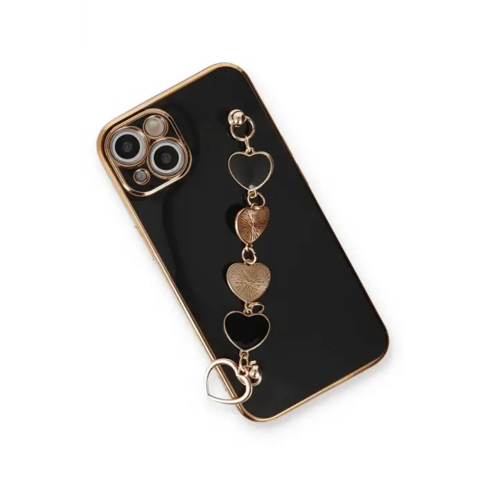 Newface Apple iPhone 14 Kılıf Esila Silikon - Siyah