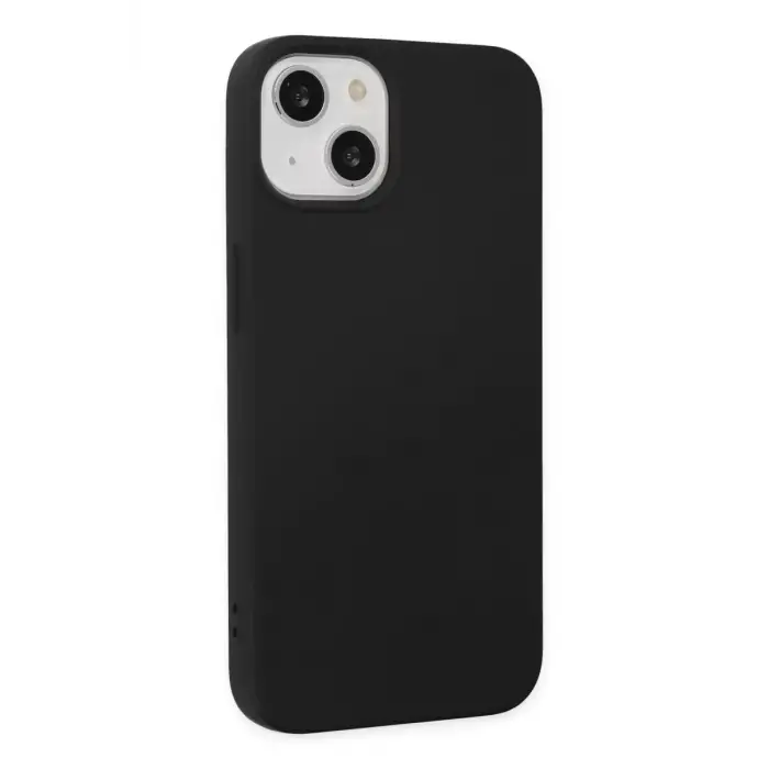 Newface Apple iPhone 14 Kılıf Nano içi Kadife Silikon - Siyah