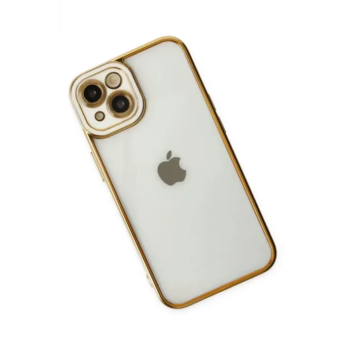 Newface Apple iPhone 14 Plus Kılıf Liva Lens Silikon - Beyaz
