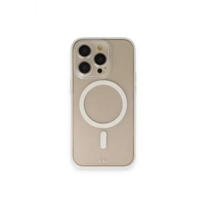 Newface Apple iPhone 14 Pro Kılıf Grand Magneticsafe Kapak - Beyaz