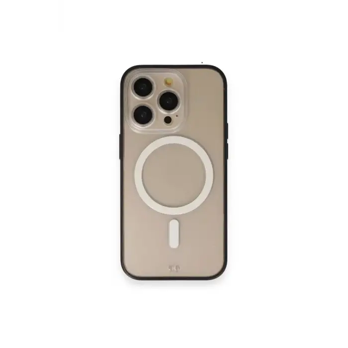Newface Apple iPhone 14 Pro Kılıf Grand Magneticsafe Kapak - Siyah